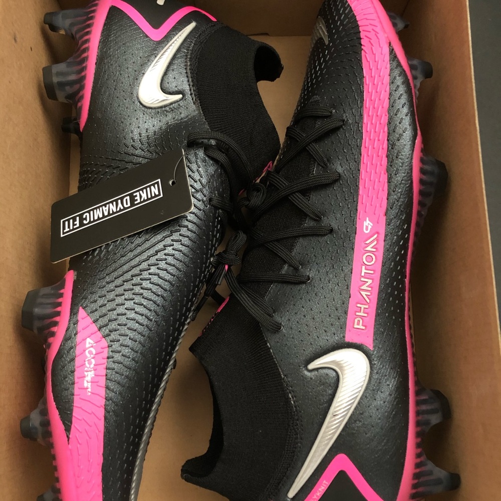 Nike Phantom GT Elite DF FG Soccer Cleats Black/Pi
